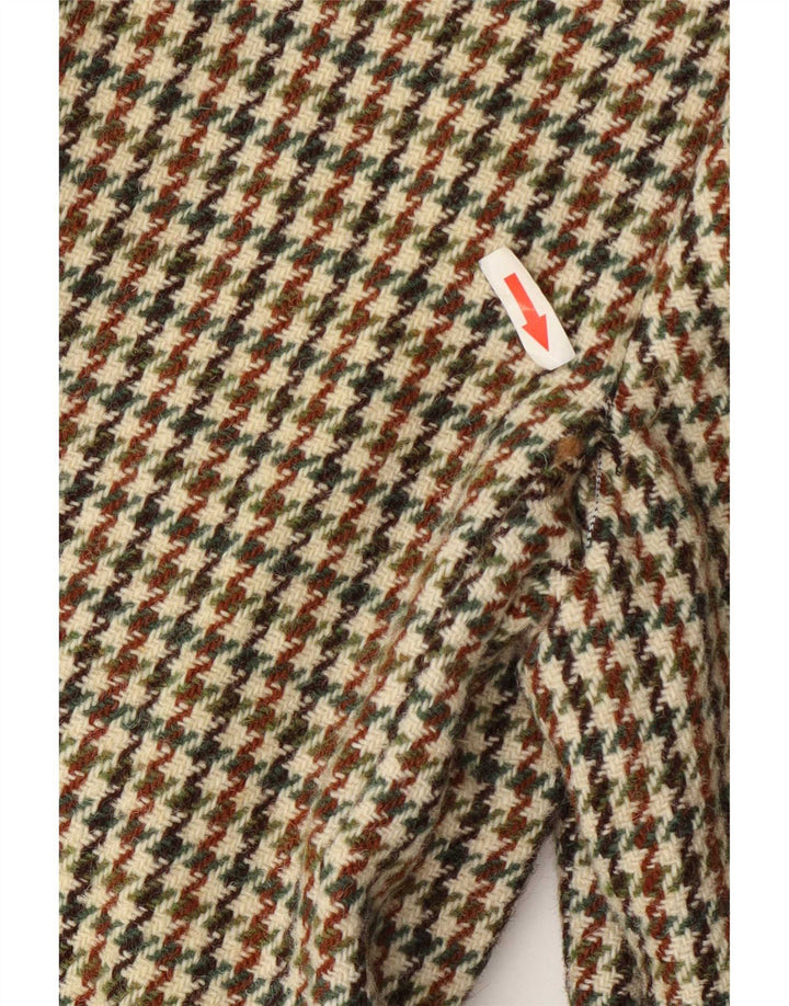 Harris Tweed muški dugi sako jakna UK 38 srednje zelene ptičje zube