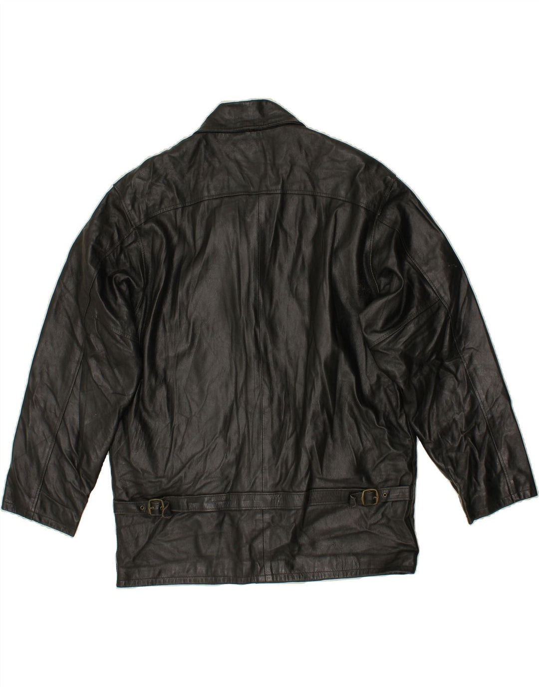 ARAL & ARAL Mens Leather Jacket UK 40 Large Black Leather Vintage Aral & Aral and Second-Hand Aral & Aral from Messina Hembry 