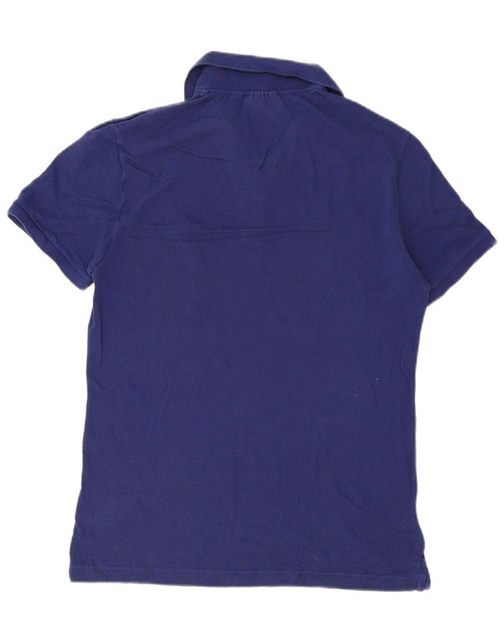 Lacoste muška uska polo majica veličine 4 srednje plavi pamuk