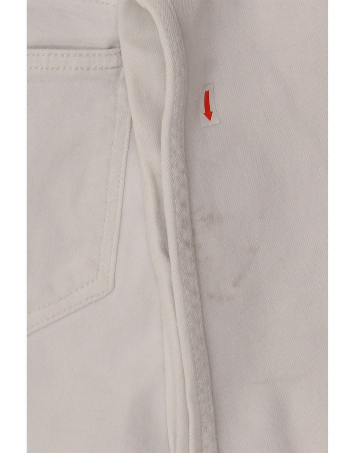 ZARA Womens Cropped Jeans EU 38 Small W28 L25 White Vintage Zara and Second-Hand Zara from Messina Hembry 