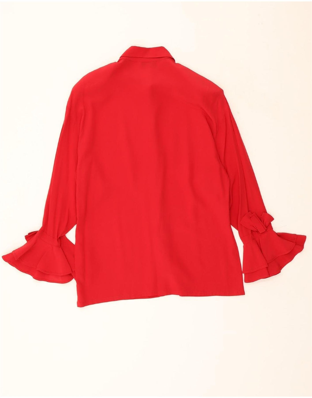 VINTAGE Womens Shirt Blouse UK 10 Small Red Vintage Vintage and Second-Hand Vintage from Messina Hembry 