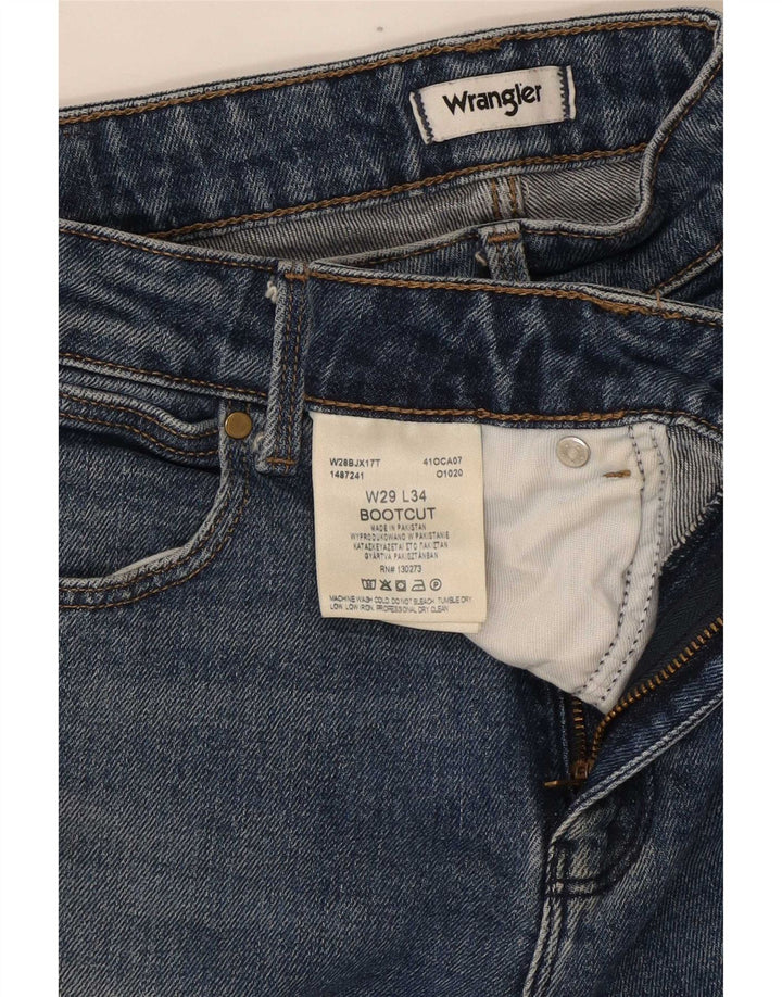 Ženske traperice Wrangler Bootcut W29 L34 plavi pamuk