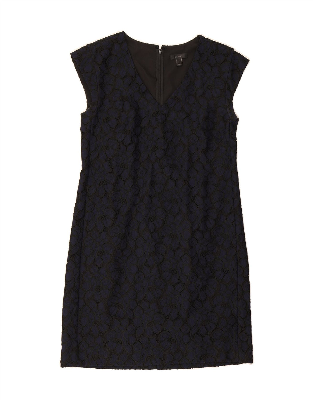 J. CREW Womens Sheath Dress US 8 Medium Navy Blue Floral Vintage J. Crew and Second-Hand J. Crew from Messina Hembry 