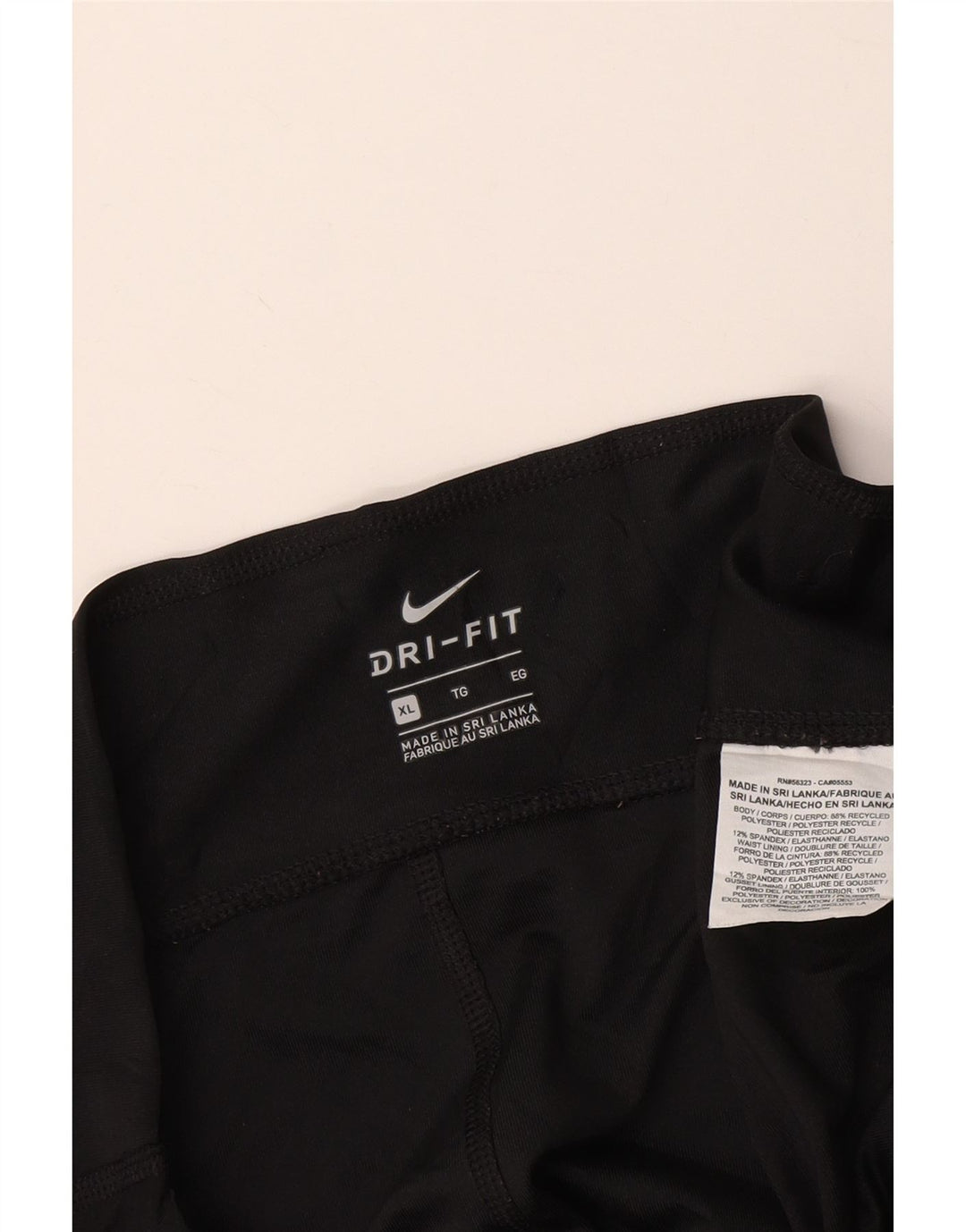 NIKE ženske Dri Fit Graphic Capri tajice UK 18 XL crni poliester