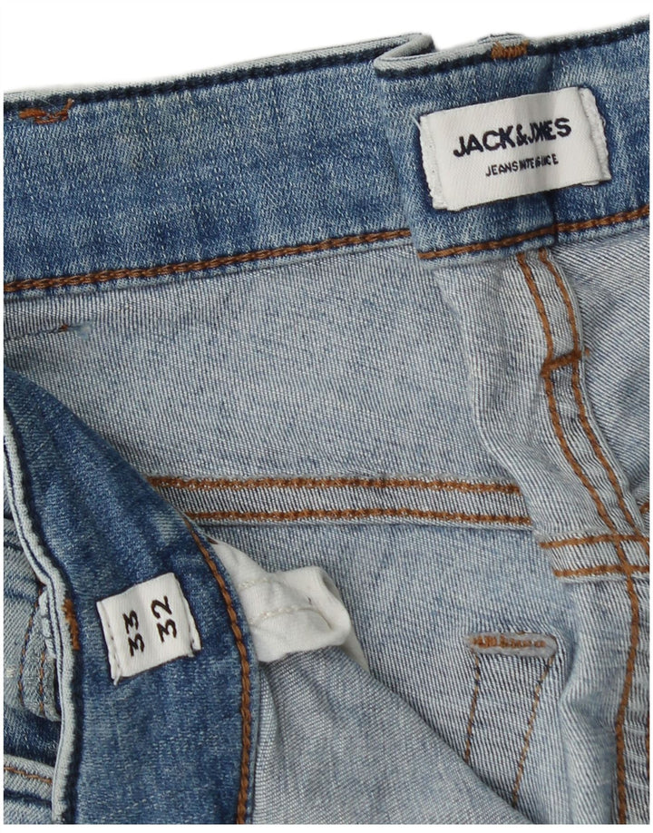 JACK & JONES Muške uske traperice GLENN W33 L32 Plavi pamuk