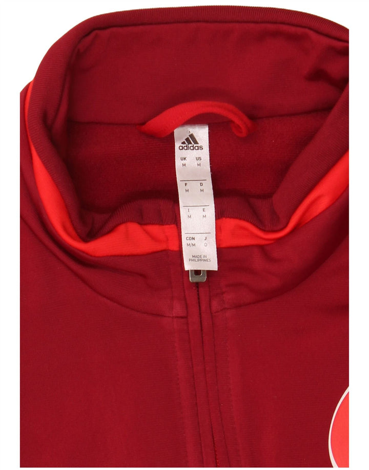 Adidas muška trenirka FSV Trier-Tarforst grafička gornja jakna srednje crvene boje