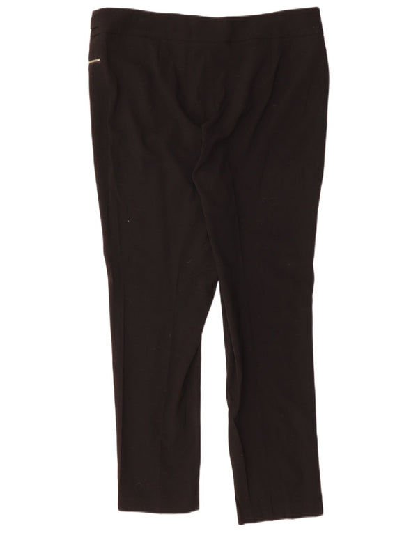 CALVIN KLEIN Ženske uske ležerne hlače US 12 Large W36 L30 Crne