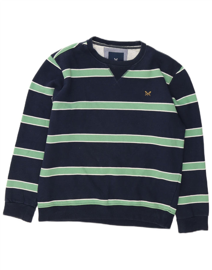 Crew Clothing Muška majica s kratkim rukavima Srednji tamnoplavi pamuk na pruge