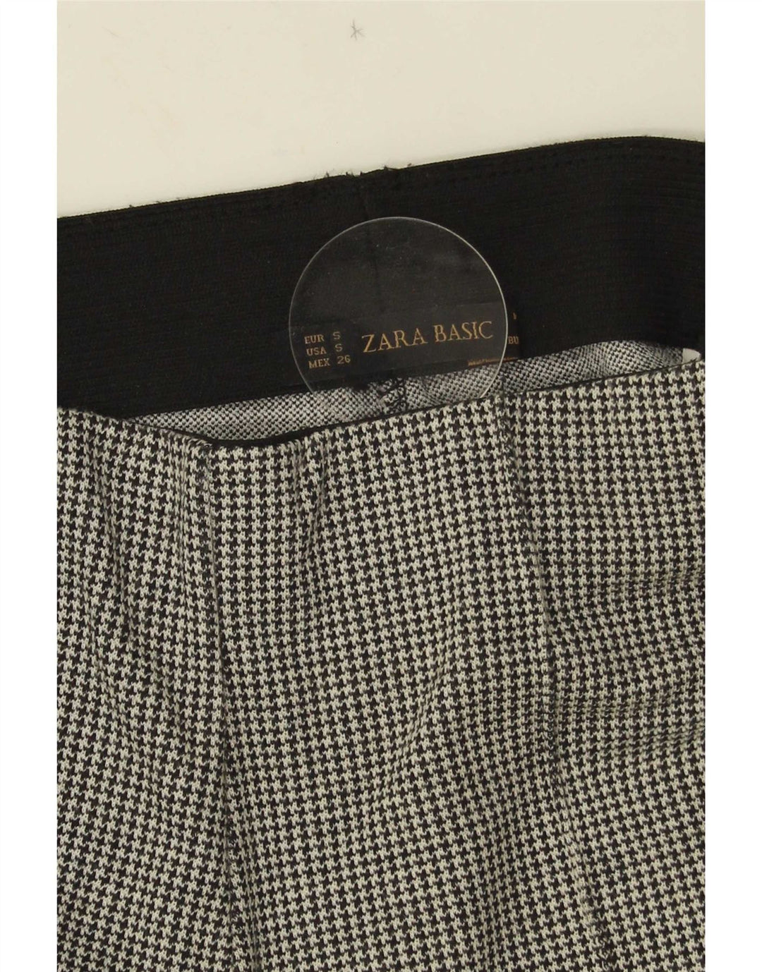Zara ženske ležerne hlače sa stremenom, male W26 L26, sive ptičje zube