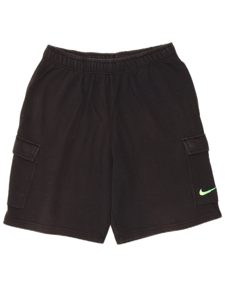 Nike muške standardne sportske kratke hlače srednje crne boje pamuka