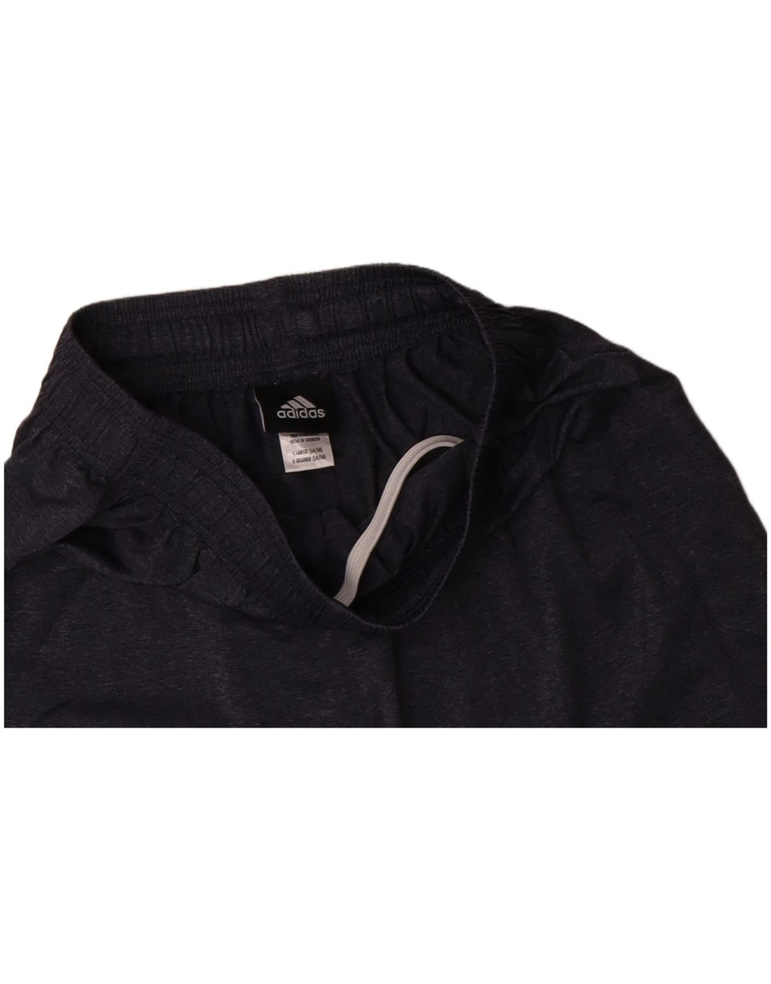 ADIDAS Boys Sport Shorts 14-15 Years Large Navy Blue Polyester