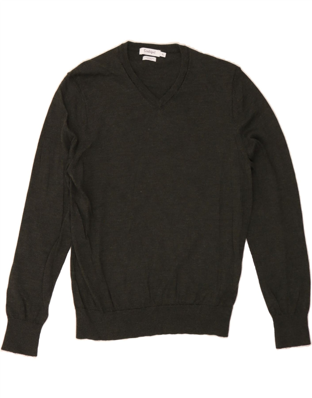 CONBIPEL Womens V-Neck Jumper Sweater UK 18 XL Khaki Wool Vintage Conbipel and Second-Hand Conbipel from Messina Hembry 