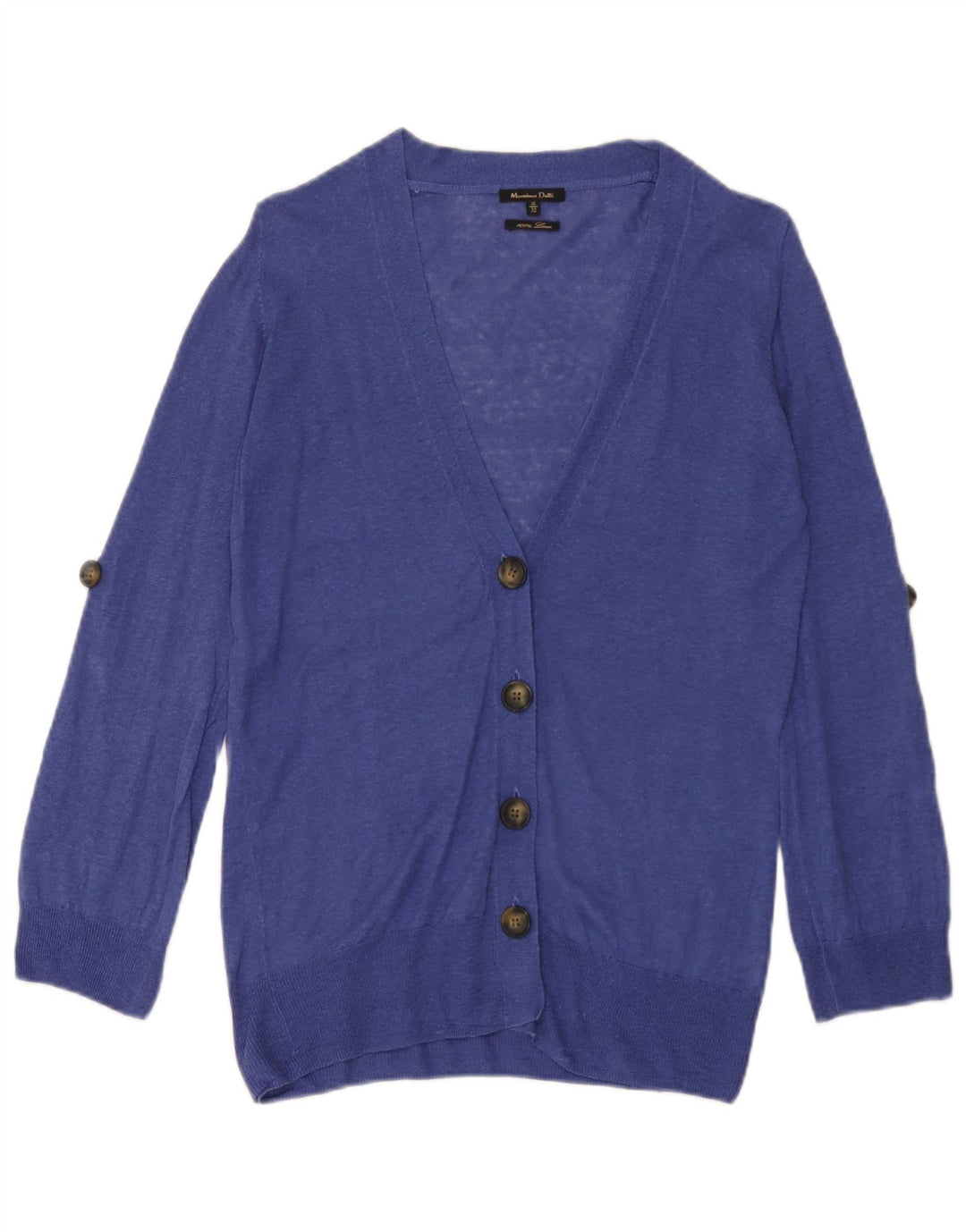 Massimo Dutti ženski kardigan pulover UK 12 srednje plavo platno