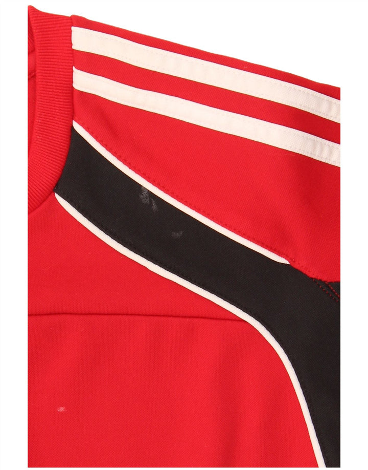 Adidas muška trenirka UK 38/40 poliester srednje crvene boje