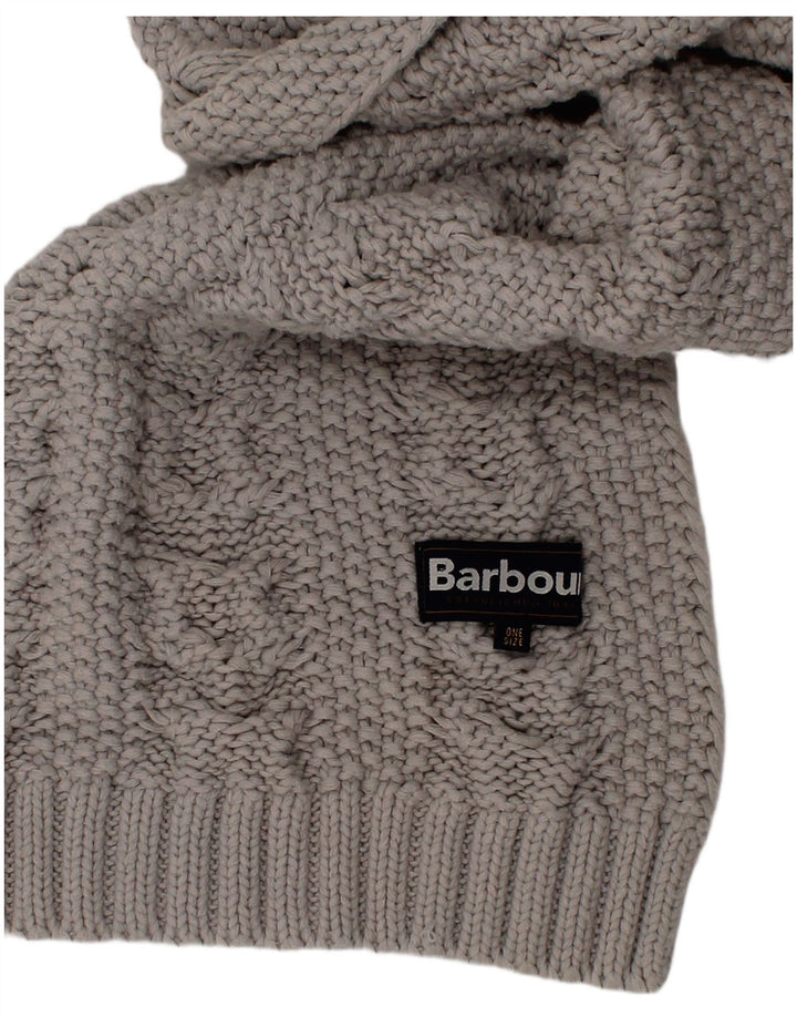 Barbour ženski pleteni pravokutni šal jedna veličina siva
