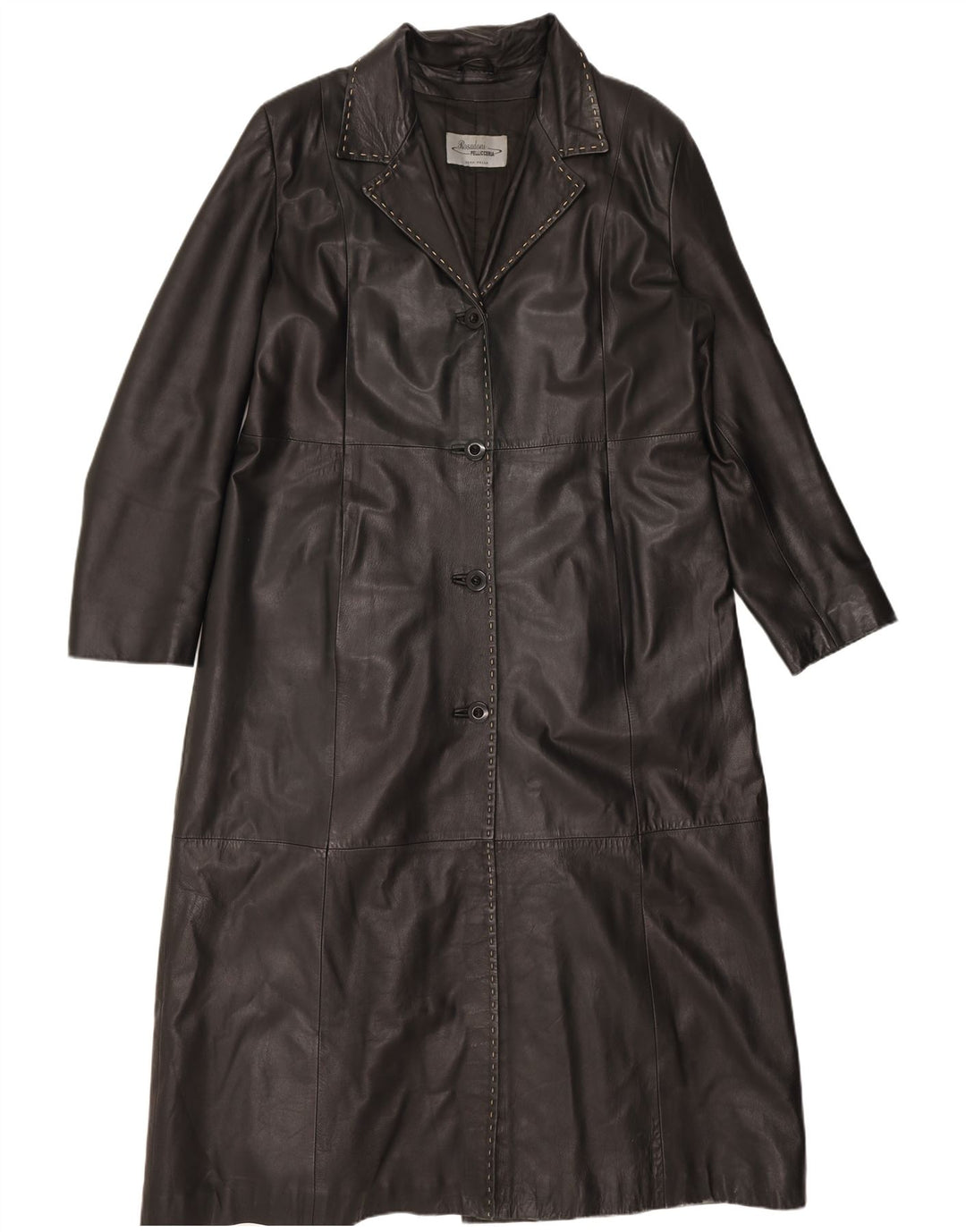 Vintage ženski kožni kaput UK 18 XL crna koža