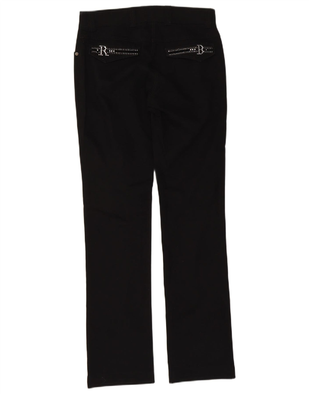 Ženske traperice Roccobarocco Bootcut W32 L32 Crni pamuk