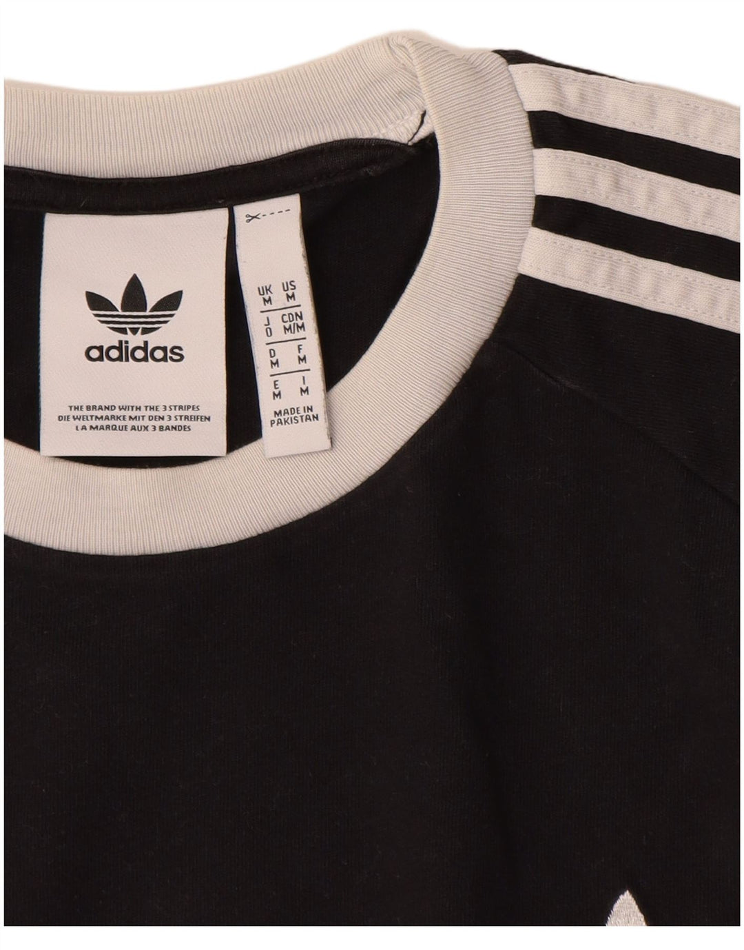 ADIDAS muška majica kratkih rukava Srednji crni pamuk