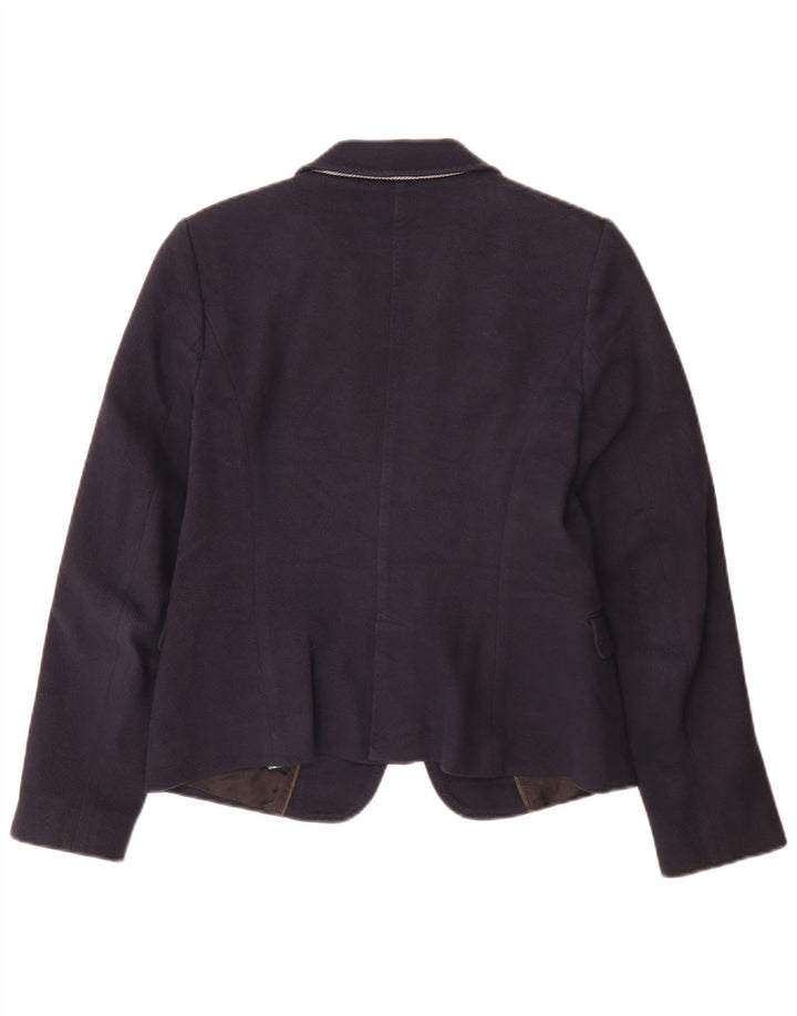 Massimo Dutti Ženska jakna sako s 1 gumbom EU 40 srednje tamnoplavi pamuk