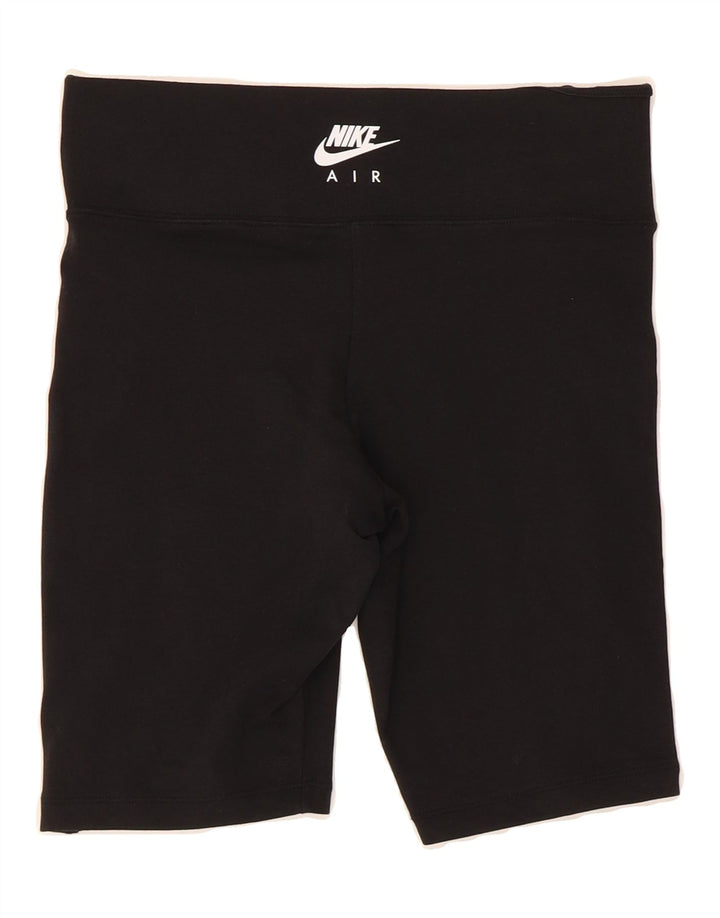 NIKE Womens Graphic Sport Shorts UK 14 Medium  Black Vintage Nike and Second-Hand Nike from Messina Hembry 