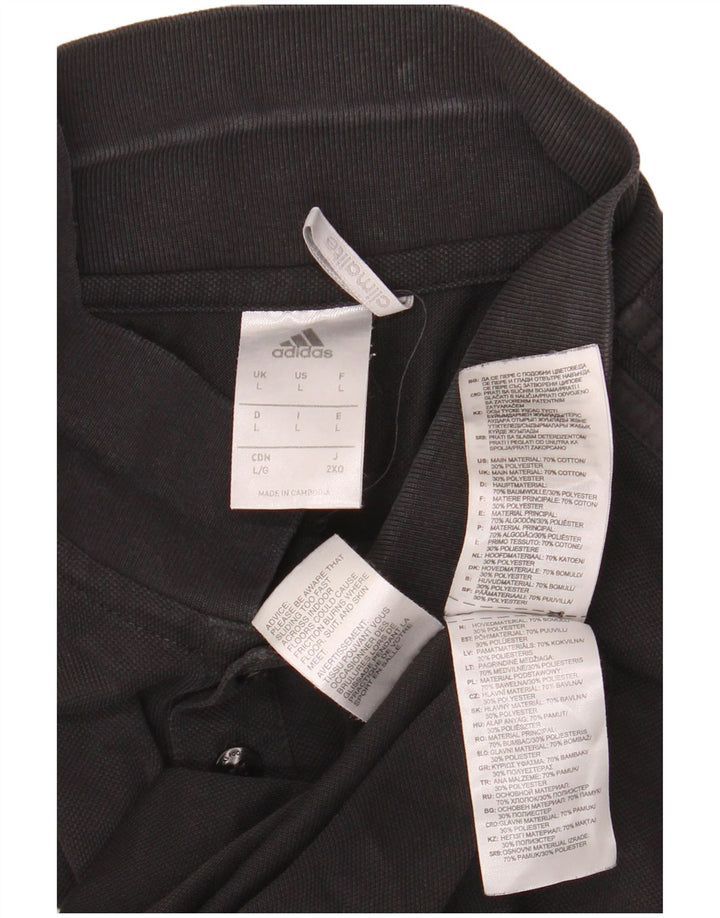 ADIDAS muška Climalite polo majica velika crna pamučna