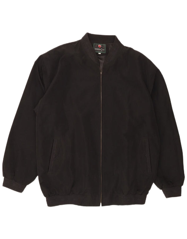 Vintage muška bomber jakna UK 44 2XL crni poliester