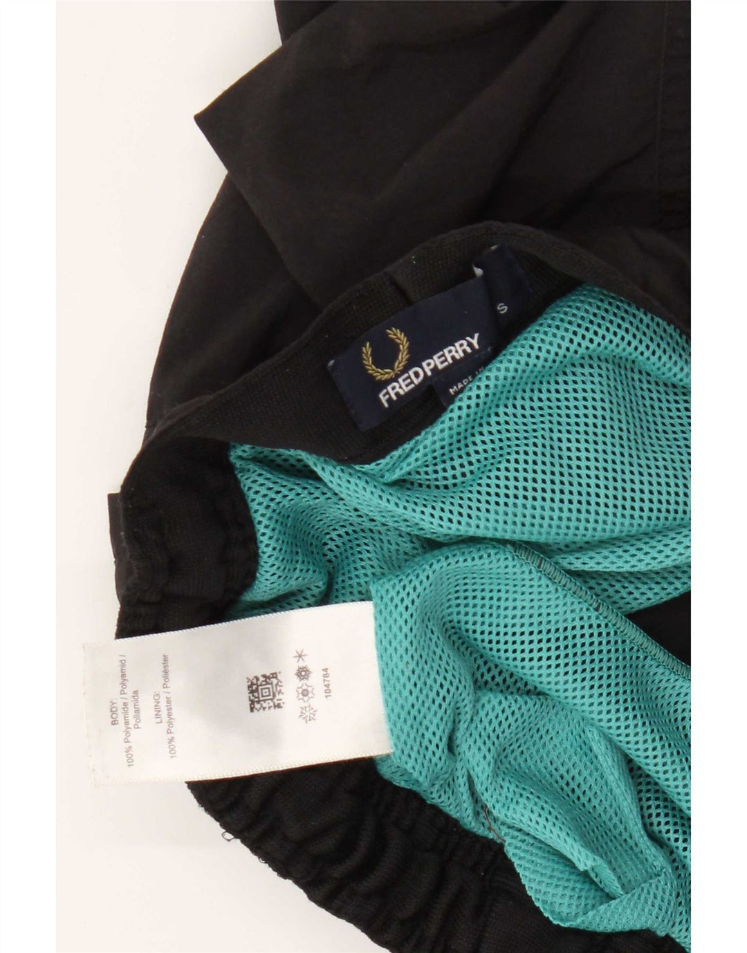 Fred Perry muške kupaće kratke hlače male crne poliamidne