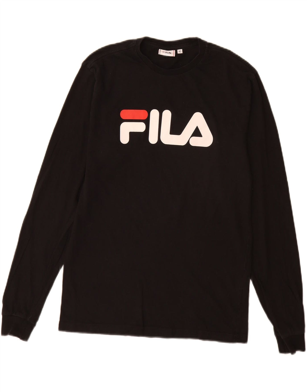 Fila muška grafička majica dugih rukava XS crni pamuk