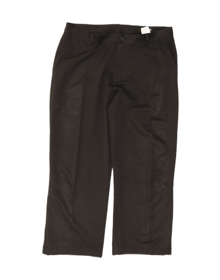 ADIDAS Womens Climacool Straight Capri Trousers W38 L26 Black Polyester Vintage Adidas and Second-Hand Adidas from Messina Hembry 