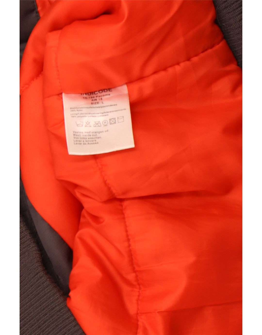 INDIGO muška bomber jakna s kapuljačom UK 40 veliki sivi najlon