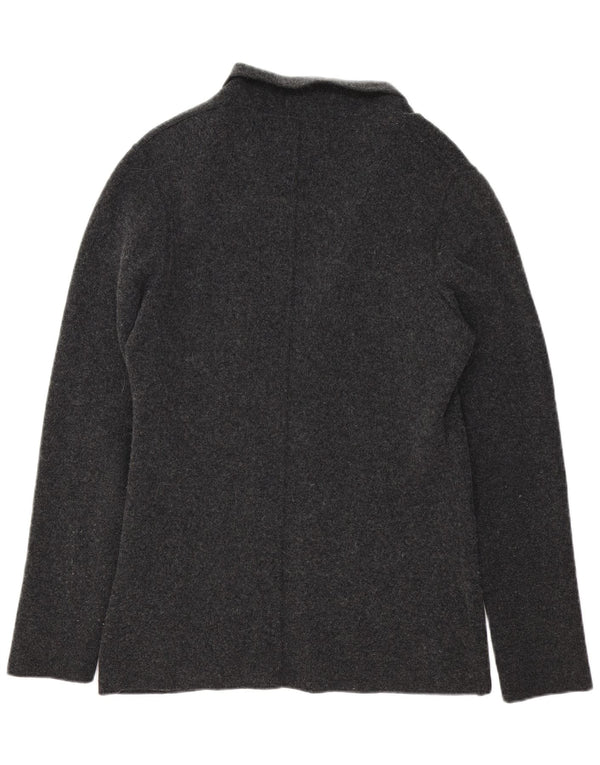 Liu Jo muška pletena jakna sako s 3 gumba UK 42 XL siva vuna