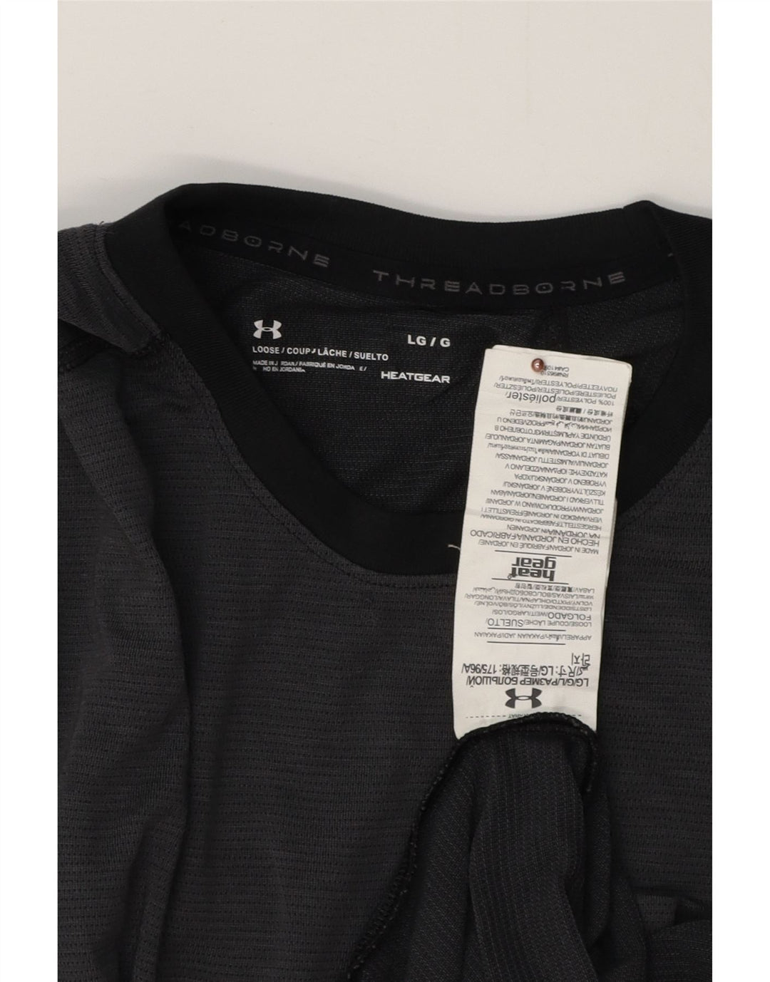 UNDER ARMOUR Muška majica Heat Gear dugih rukava, veliki sivi poliester