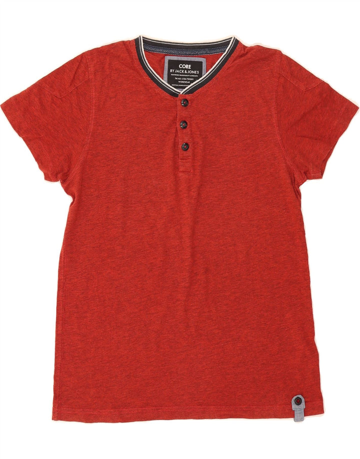 JACK & JONES Mens T-Shirt Top Small Red Flecked Cotton Vintage Jack & Jones and Second-Hand Jack & Jones from Messina Hembry 