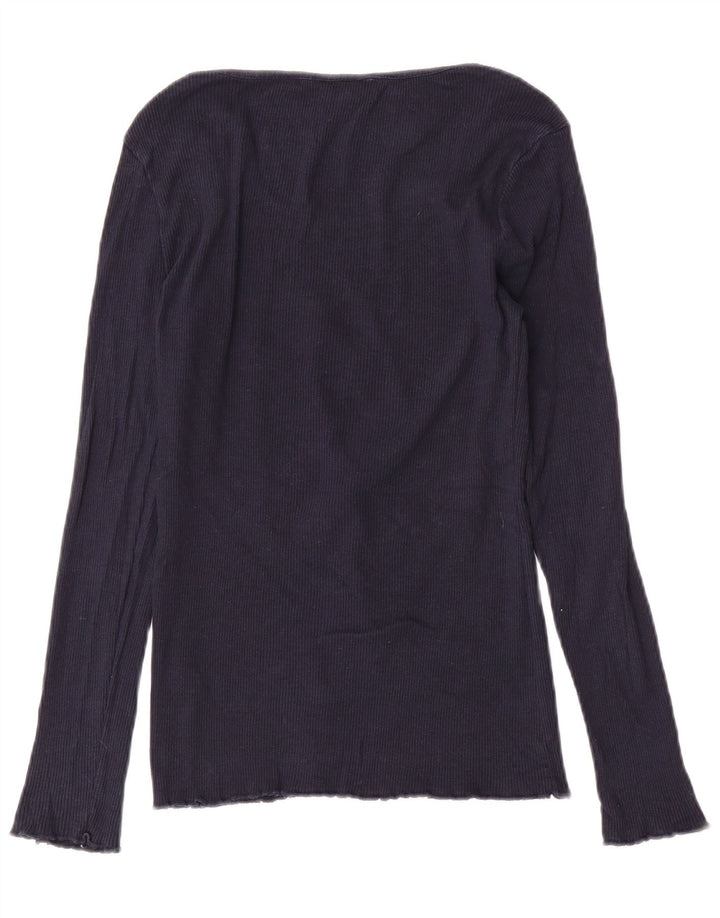 Fat Face Ženska majica dugih rukava UK 12 srednje tamnoplavi pamuk