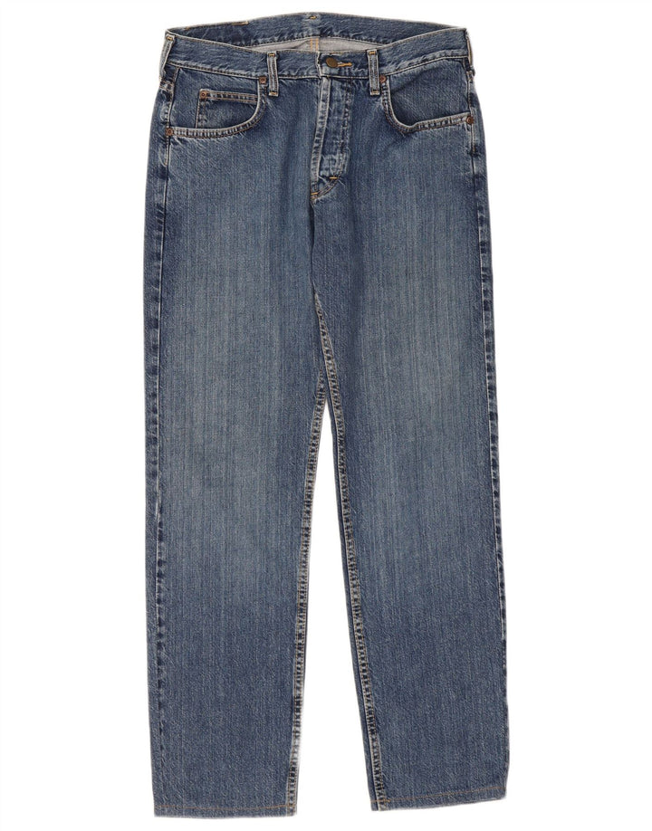 Lee Mens Seattle Straight Jeans W33 L31 Plavi pamuk