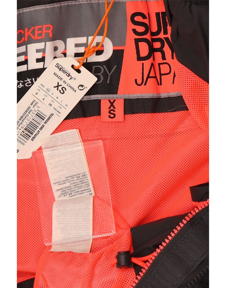 Superdry ženska prevelika bomber jakna UK 6 XS sivi najlon