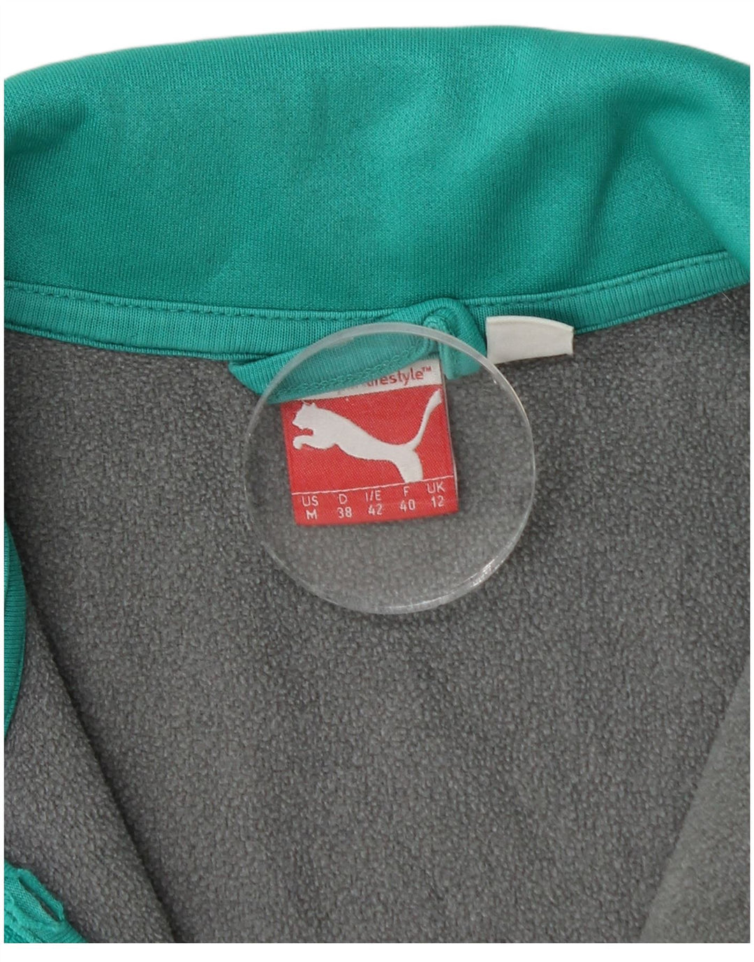 PUMA ženska gornja jakna trenirke UK 12 srednje sivi poliester