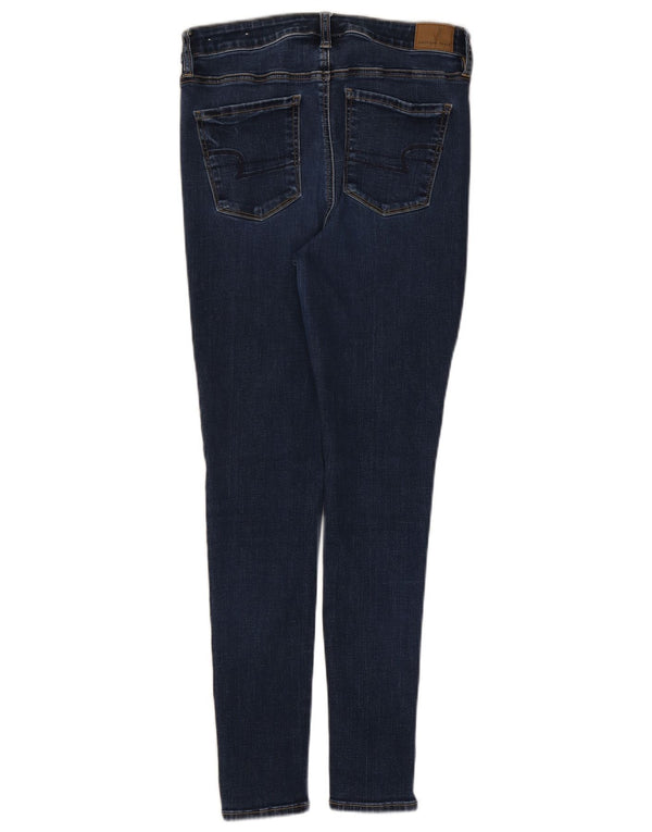 American Eagle ženske uske traperice UK 14 Large W30 L28 tamnoplavi pamuk
