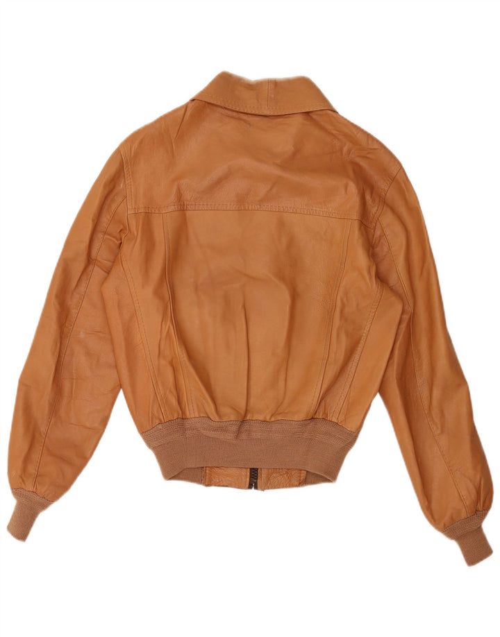 Vintage ženska kožna jakna IT 50 XL bež