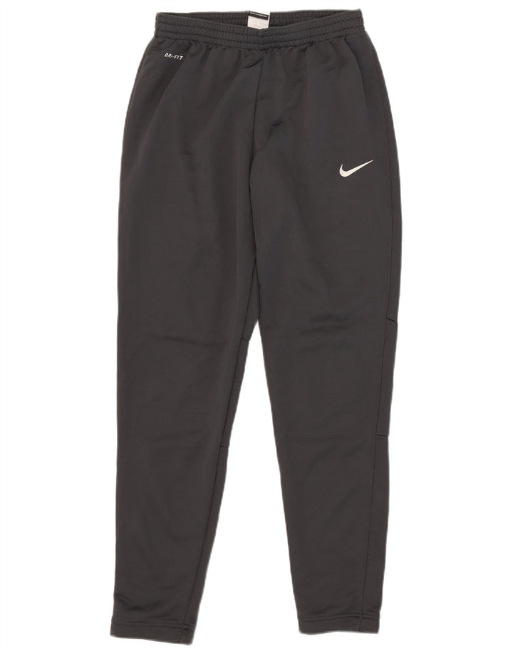 Nike muške Dri Fit hlače za trenirku Male sive poliesterske