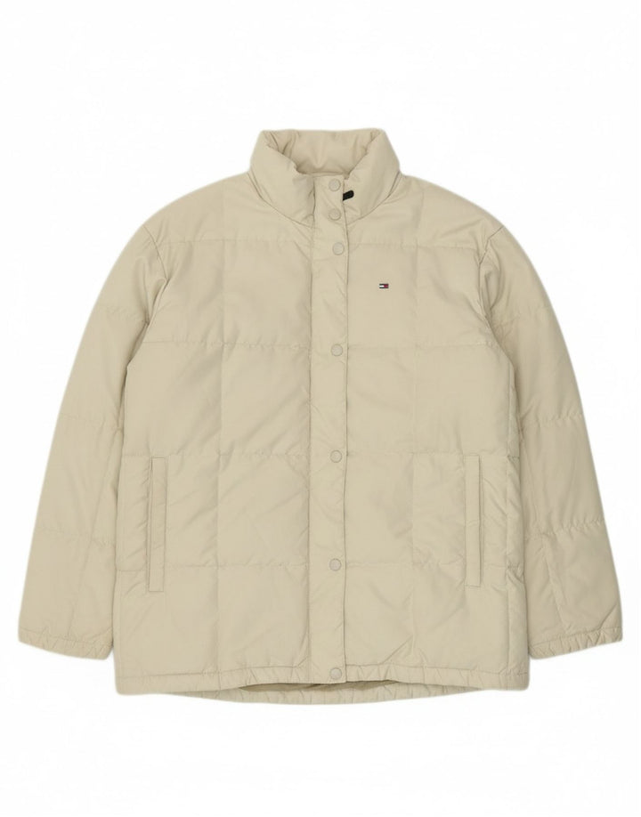 LACOSTE Mens Oversized Padded Jacket Size 40 Medium Beige