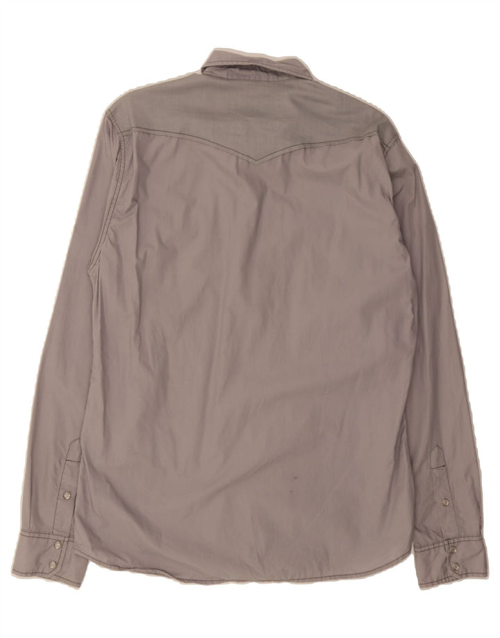 GUESS Mens Graphic Shirt Large Grey Vintage Guess and Second-Hand Guess from Messina Hembry 