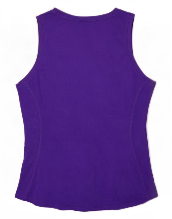 Nike Ženski Dri Fit Vest Top UK 14 Veliki ljubičasti poliester