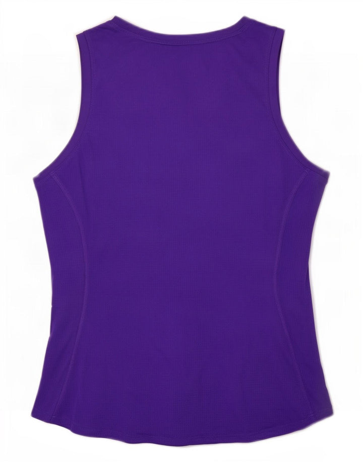 Nike Ženski Dri Fit Vest Top UK 14 Veliki ljubičasti poliester
