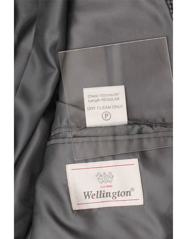 Wellington muška jakna sa 2 gumba UK 40 Large Grey Houndstooth