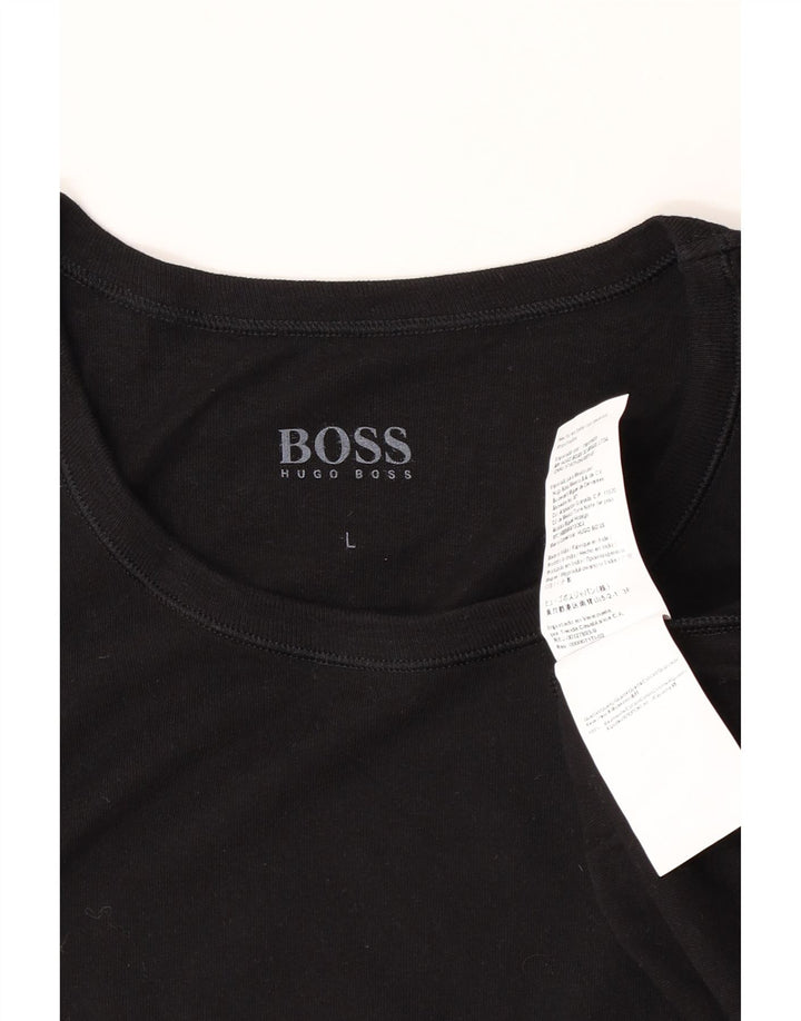 Hugo Boss Muška majica kratkih rukava Veliki crni pamuk