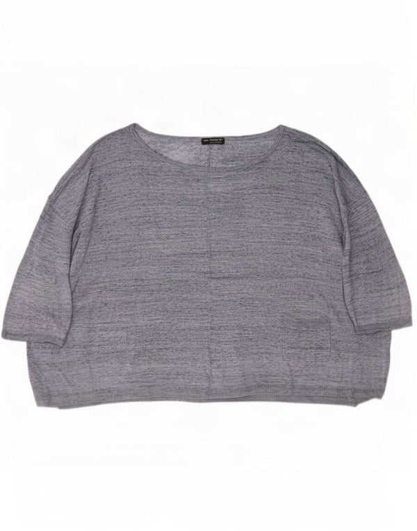 Marks & Spencer Ženski gornji dio bluze s 3/4 rukavima UK 20/22 2XL s plavim pjegama