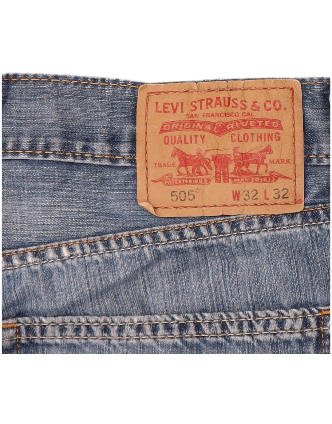 Levi's muške 505 traper kratke hlače W32 srednje plavi pamuk