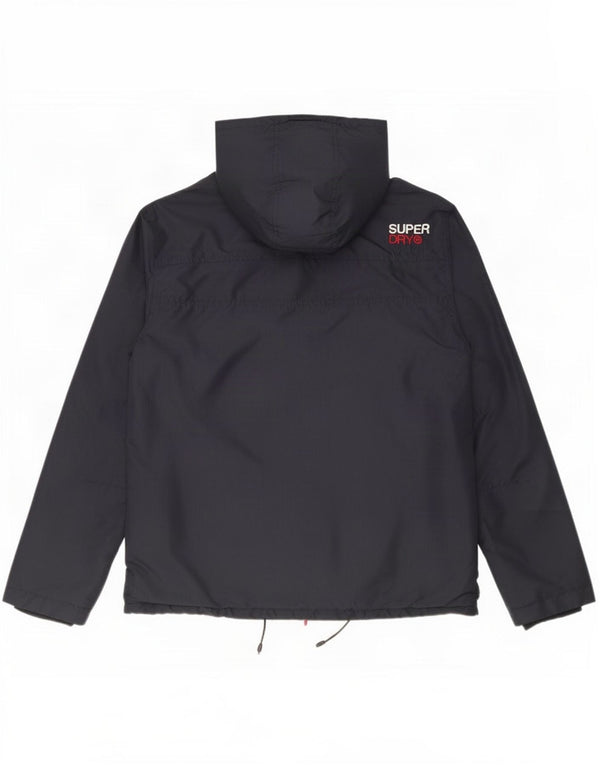 Superdry muška vjetrovka s kapuljačom UK 42 XL tamnoplavi poliester