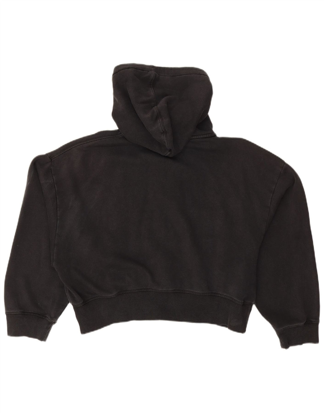 Calvin Klein Jeans ženski kratki pulover s kapuljačom s patentnim zatvaračem UK 14 srednje crna